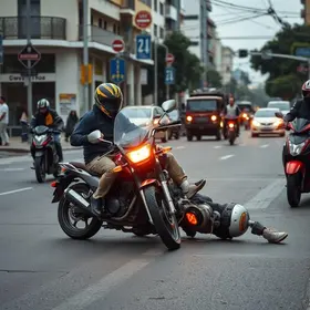motociclista ferido