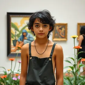 jovem artista