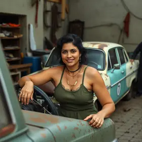 perrengue com carro véio