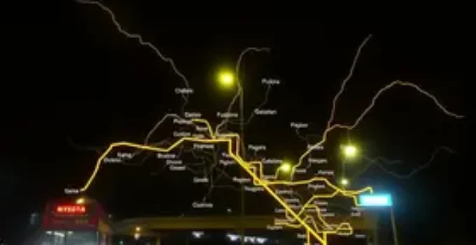 Luz para Poá de transporte público
